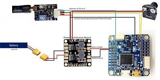 Clicca sull'immagine per ingrandirla.*  Nome:   Wiring-F4-v5-FPV.jpg* Visite: 1* Dimensione: 58.6 KB* ID: 900221