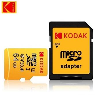 Clicca sull'immagine per ingrandirla.*  Nome:   kodak-micro-sd-64gb-u3-v30-a1-adattatore.jpg* Visite: 1* Dimensione: 96.3 KB* ID: 917681